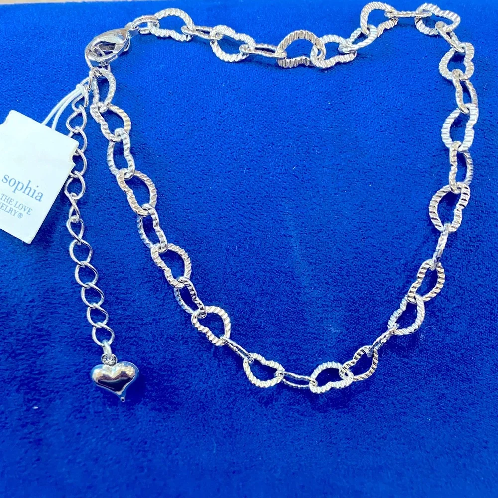 Lia Sophia Heart Anklet NWT - Picture 1 of 4